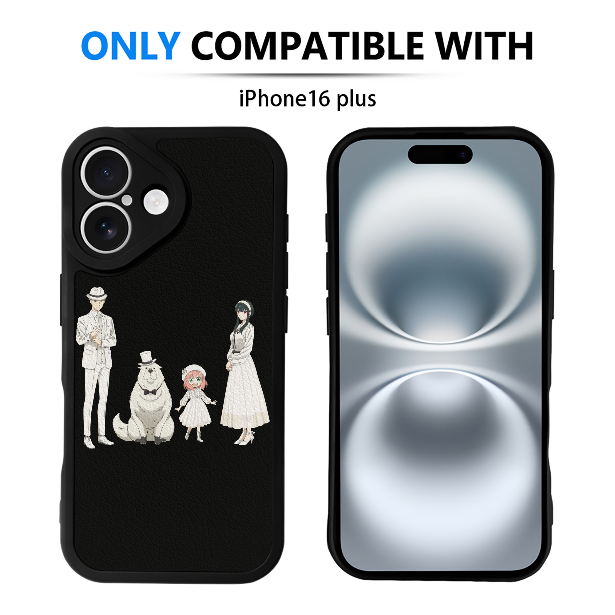 （画像用） SPY×FAMILY间谍家家酒 【iPhone 16シリーズ対応】シリコンスマホケース（レザー調） 材質：シリコン